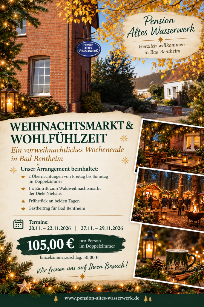Waldweihnachtsmarkt-Arrangement